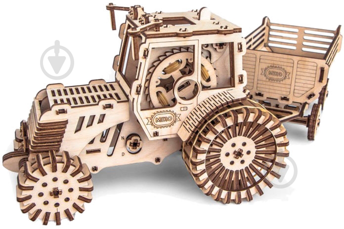 3D-конструктор МІКО Трактор с прицепом - фото 1