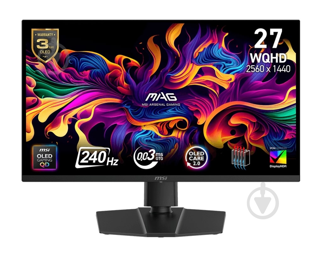 Монитор MSI MAG 273QP 26,5" (9S6-3CE69H-010) - фото 1 Монитор MSI MAG 273QP 26,5" (9S6-3CE69H-010) - фото 1