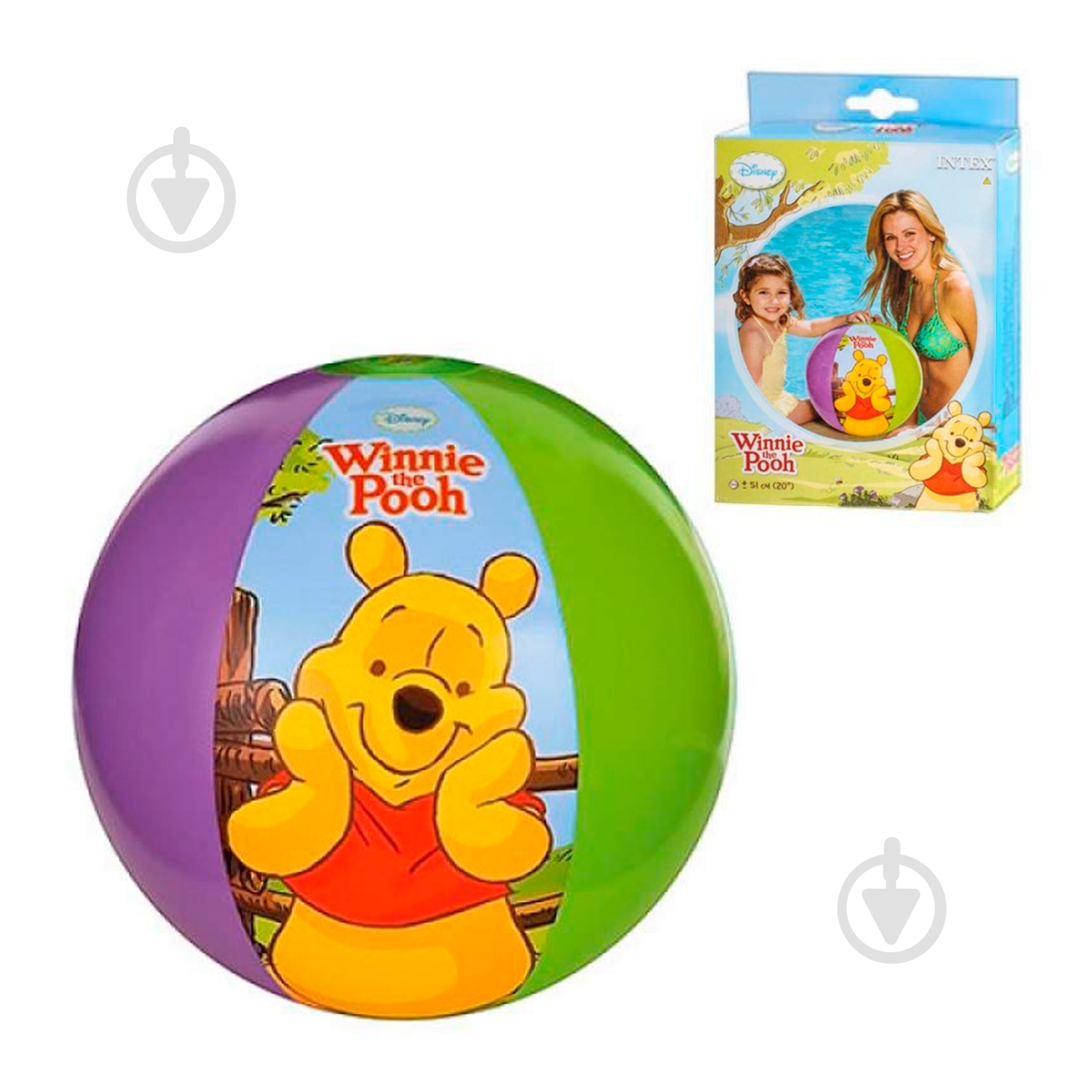 Мяч надувной Intex ø51 Дисней - фото 1