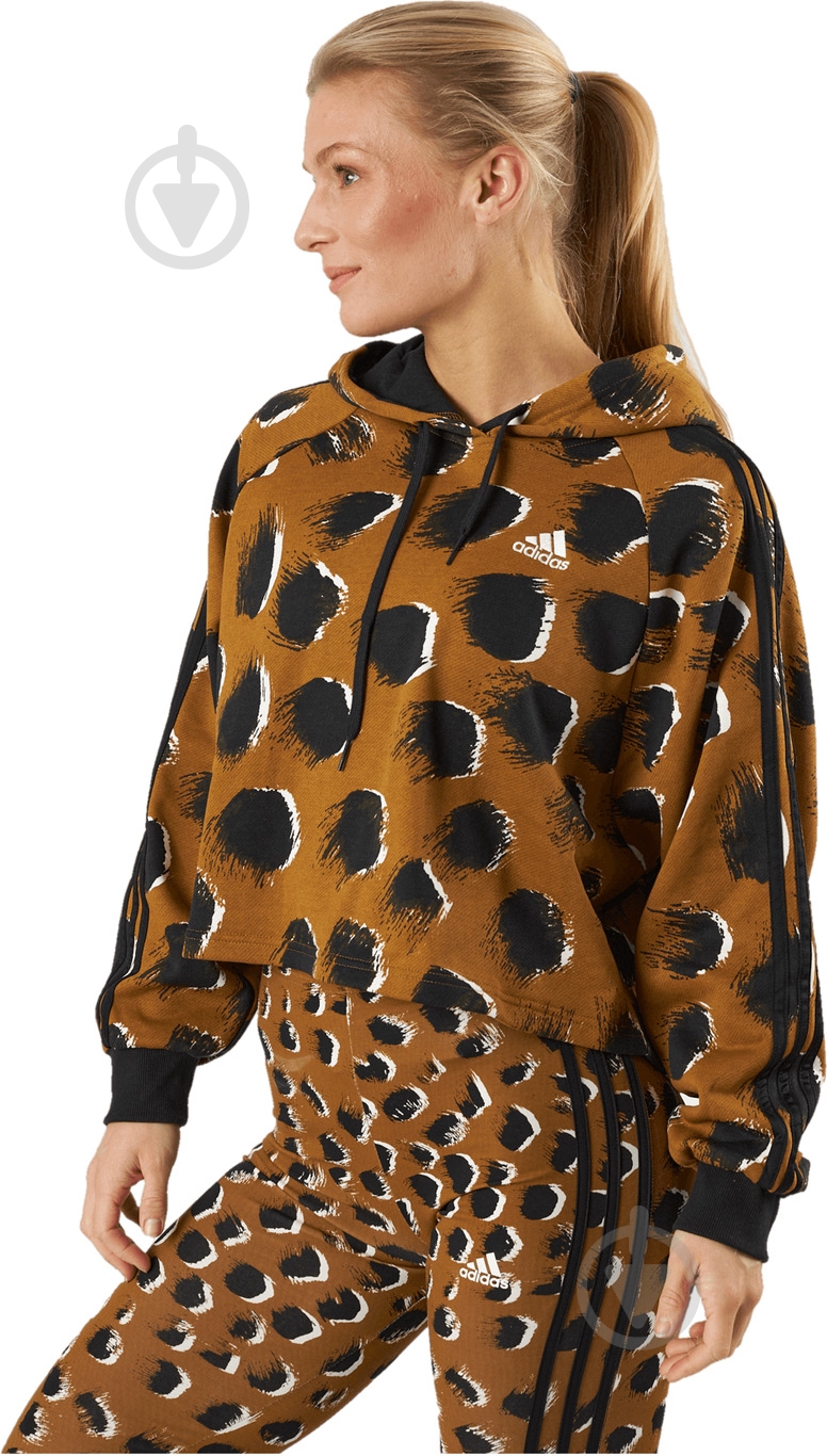 Джемпер Adidas Essentials IC8686 р.XS коричневый - фото 3 Джемпер Adidas Essentials IC8686 р.XS коричневый - фото 3