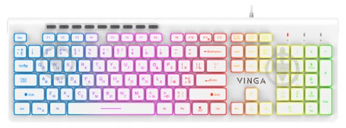 Клавиатура Vinga (KB-460 White) white - фото 1