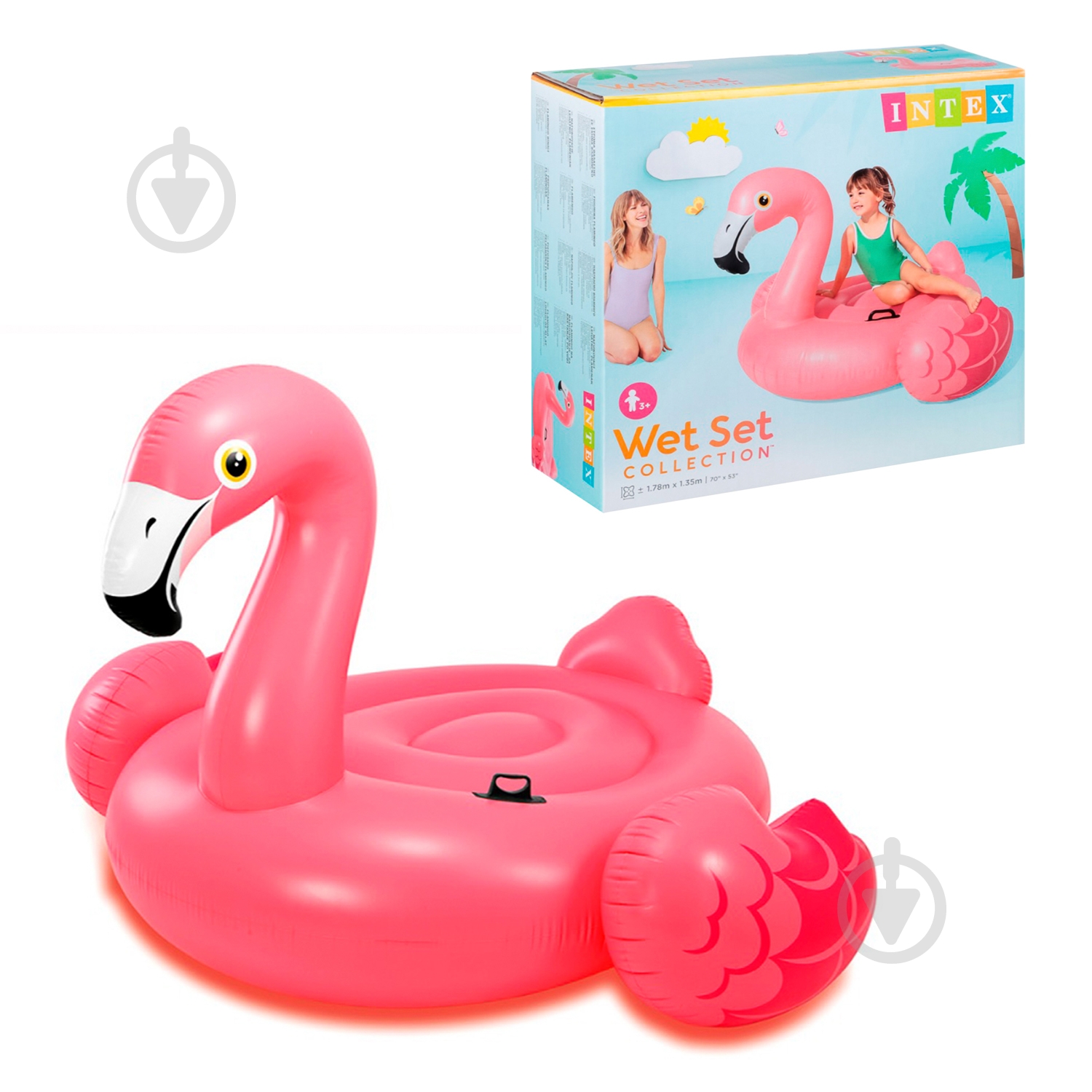 Плот надувной Intex Фламинго 57558 - фото 1