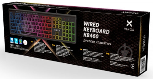 Клавиатура Vinga (KB-460 Black) black - фото 5