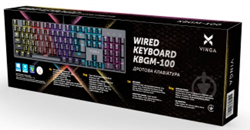 Клавиатура Vinga black (KBGM-100 Black) - фото 6