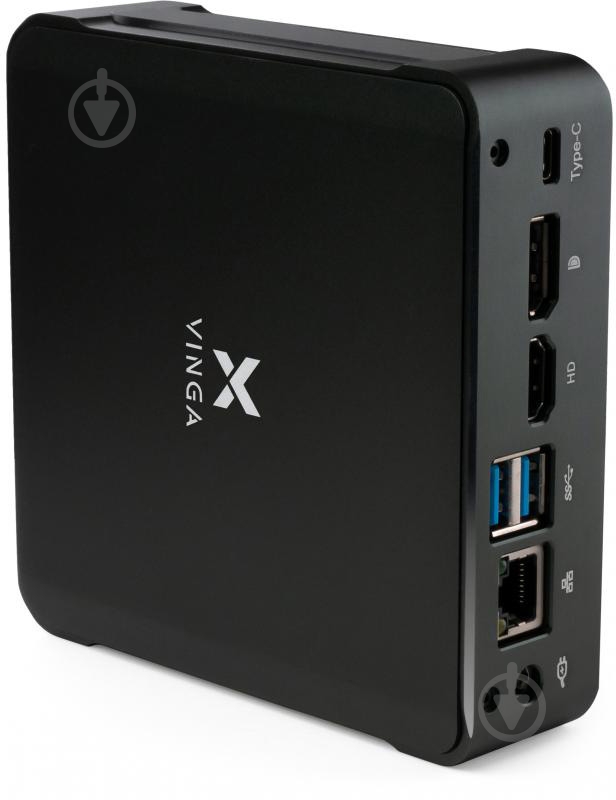 Компьютер Vinga Mini PC V600 (V6008565U.8512) black - фото 3