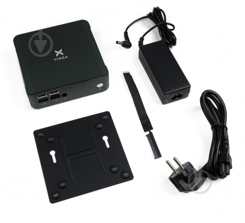 Компьютер Vinga Mini PC V600 (V6008565U.16256) black - фото 5