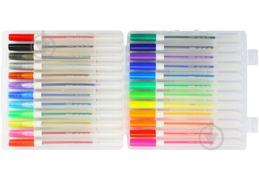 Набор ручек гелевых Maxi 24 шт. - фото 2 Набор ручек гелевых Maxi 24 шт. - фото 2