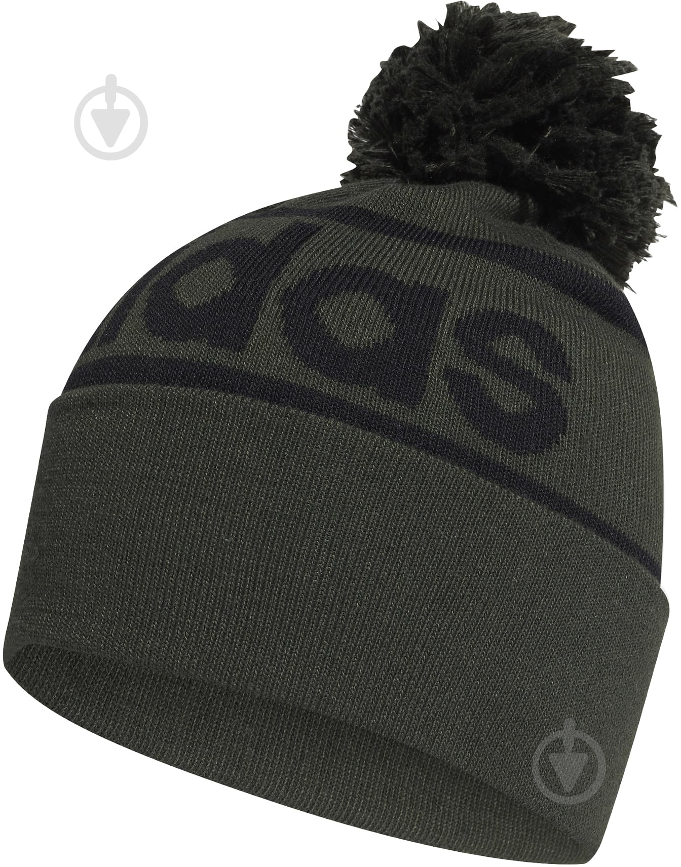 Шапка Adidas Logo Pom Woolie GE1167 р.L зеленый - фото 1