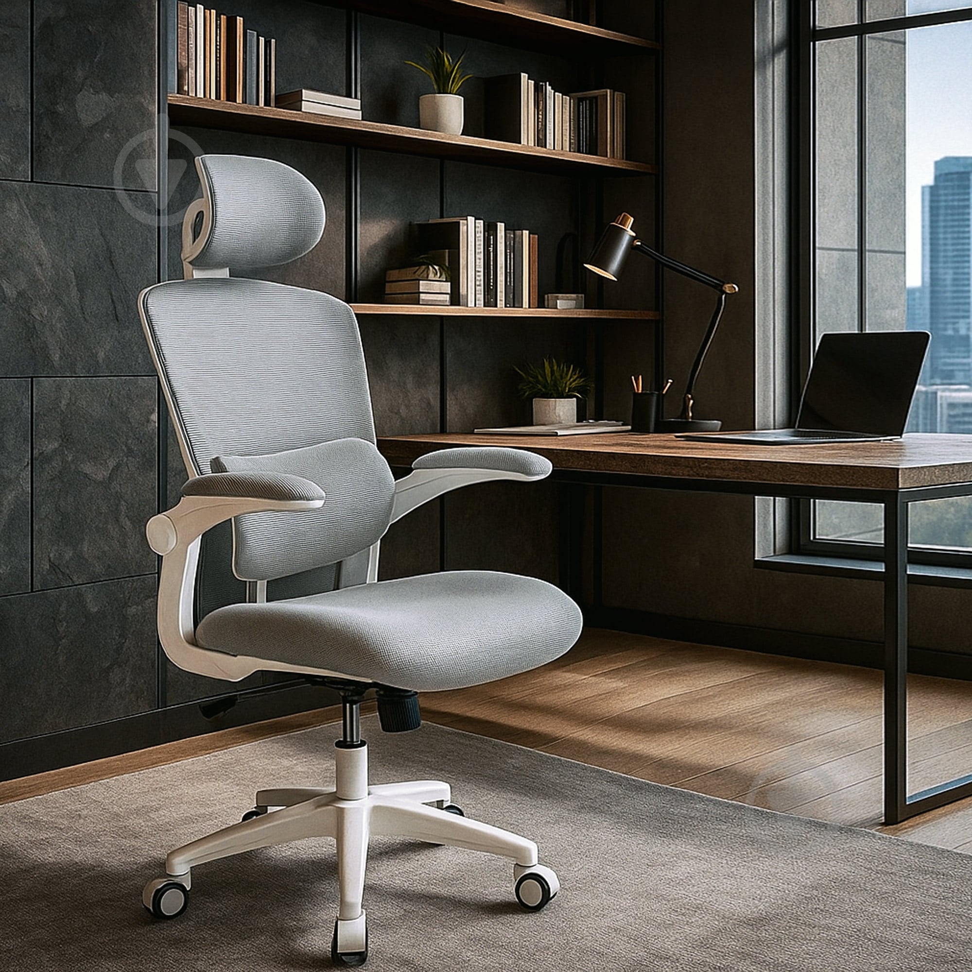 Крісло офісне Mealux Junior Air Grey сірий - фото 2