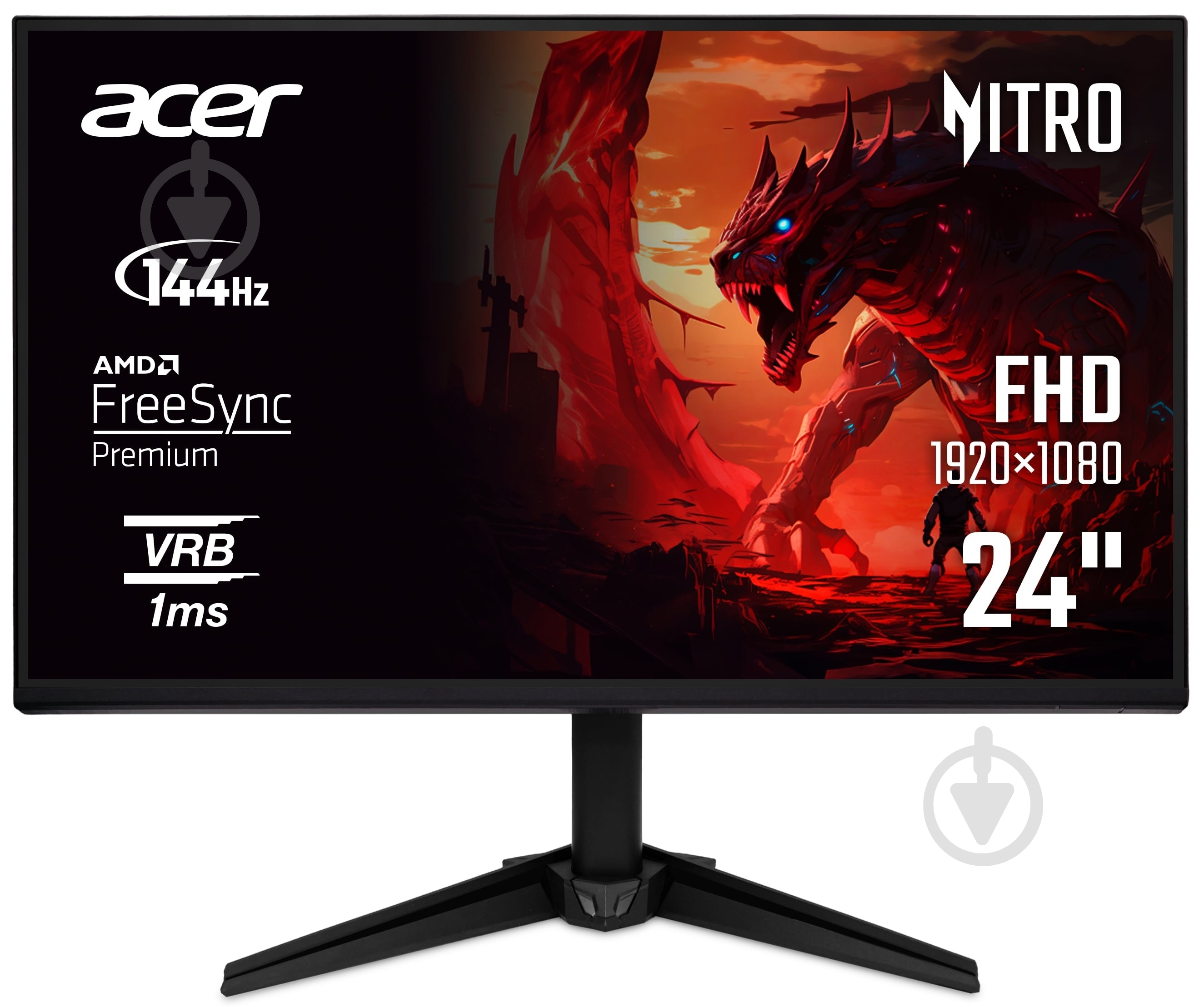 Монітор Acer QG241YP6bip 23,8" (UM.QQ1EE.605) - фото 1 Монітор Acer QG241YP6bip 23,8" (UM.QQ1EE.605) - фото 1