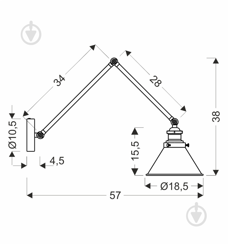 Бра Candellux Fundo 1x40 Вт E27 черный/золото 21-05908 - фото 4 Бра Candellux Fundo 1x40 Вт E27 черный/золото 21-05908 - фото 4