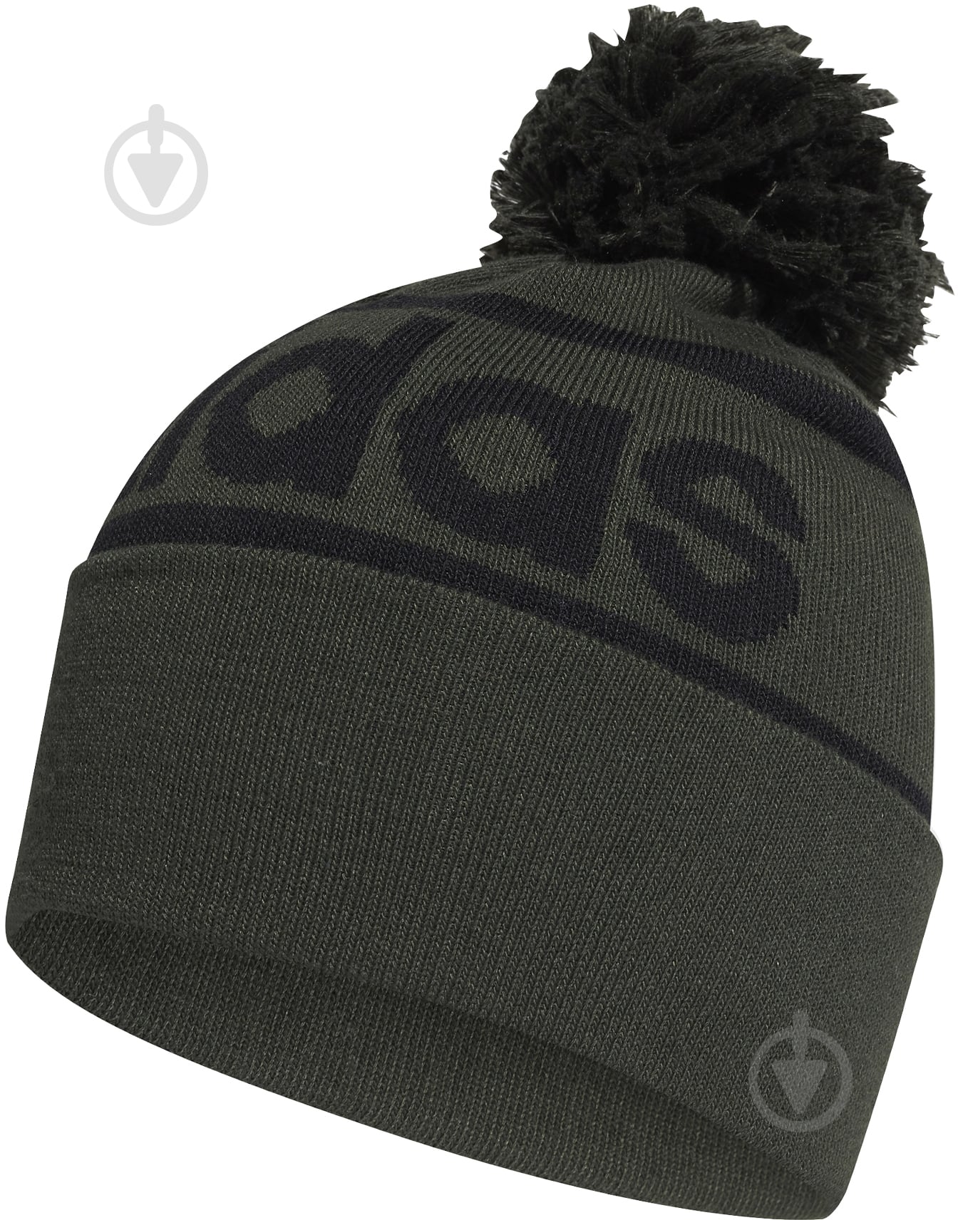 Шапка Adidas Logo Pom Woolie GE1167 р.XL зеленый - фото 2