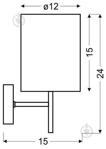 Бра Candellux YAN 1x40 Вт E14 белый/хром 21-45249 - фото 4