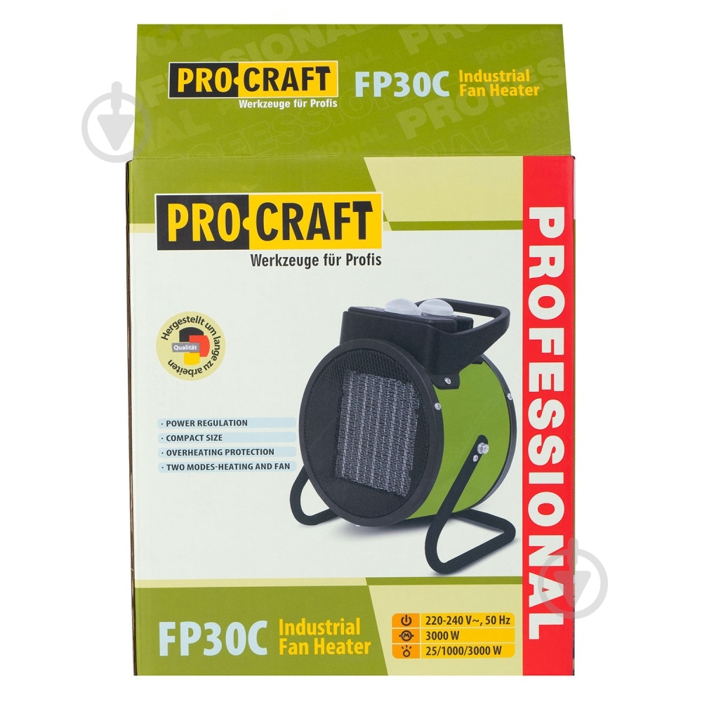 Тепловентилятор ProCraft FP-30С 3 кВт 230 В - фото 14 Тепловентилятор ProCraft FP-30С 3 кВт 230 В - фото 14