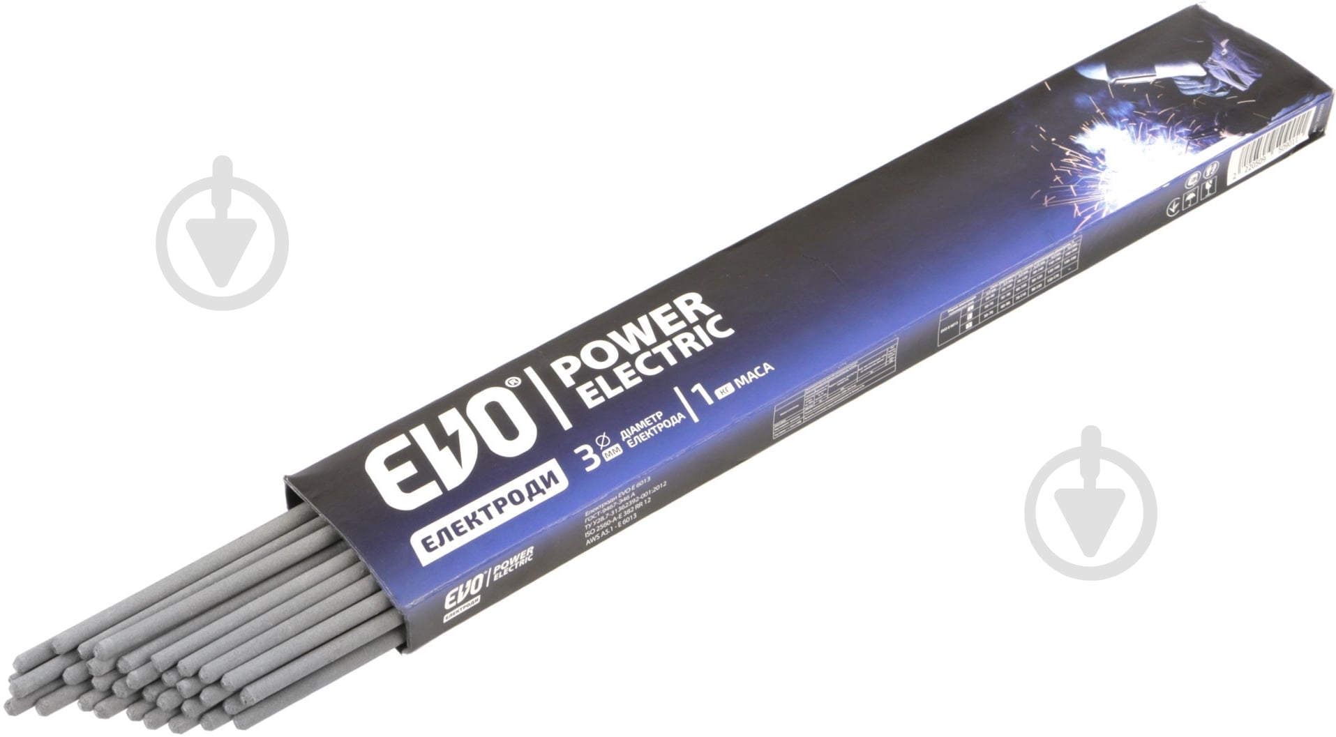 Электроды сварочные EVO Welding 3 мм 1 кг - фото 1 Электроды сварочные EVO Welding 3 мм 1 кг - фото 1