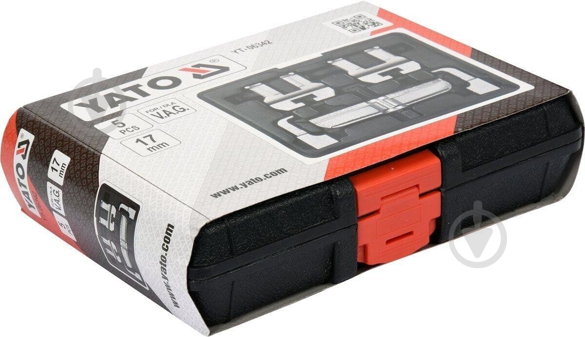 Набір знімачів шківа ГРМ двигуна VAG YATO YT-06342 - фото 3 Набір знімачів шківа ГРМ двигуна VAG YATO YT-06342 - фото 3