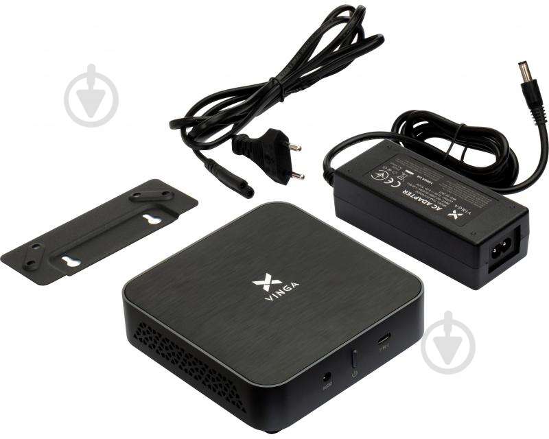 Компьютер Vinga Mini PC V600 (V600AM300U.4128W1P) black/silver - фото 6
