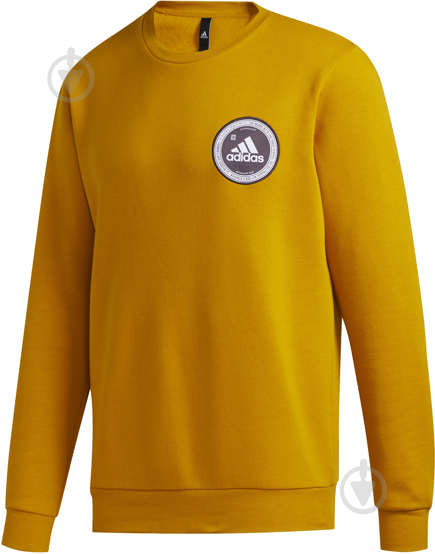 Свитшот Adidas COLLEGIATE CREW GE5524 р. XL желтый - фото 1