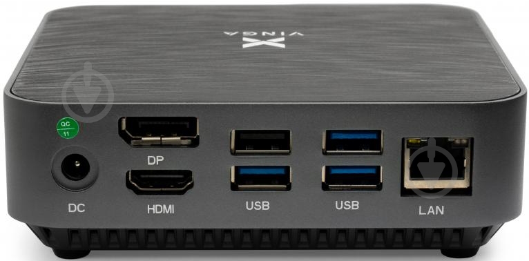 Компьютер Vinga Mini PC V600 (V600AM300U.16512) black/silver - фото 3