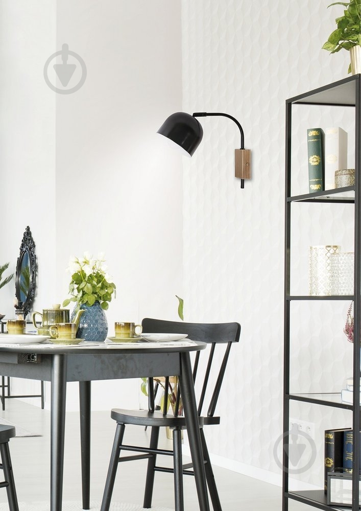 Бра Candellux RUPI 1x40 Вт E27 черный/белый/коричневый 21-76687 - фото 3