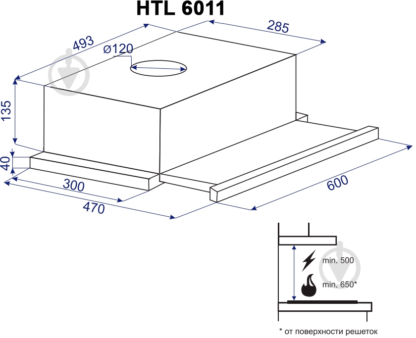 Вытяжка Minola HTL 6011 I 430 - фото 10 Вытяжка Minola HTL 6011 I 430 - фото 10