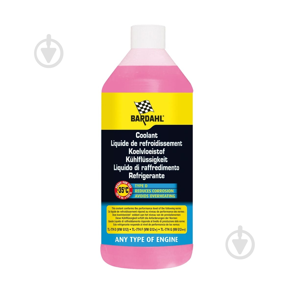 ᐉ Антифриз Bardahl XCL G12/G12+ -37°C 8511 G12/12+ готовый 1 л