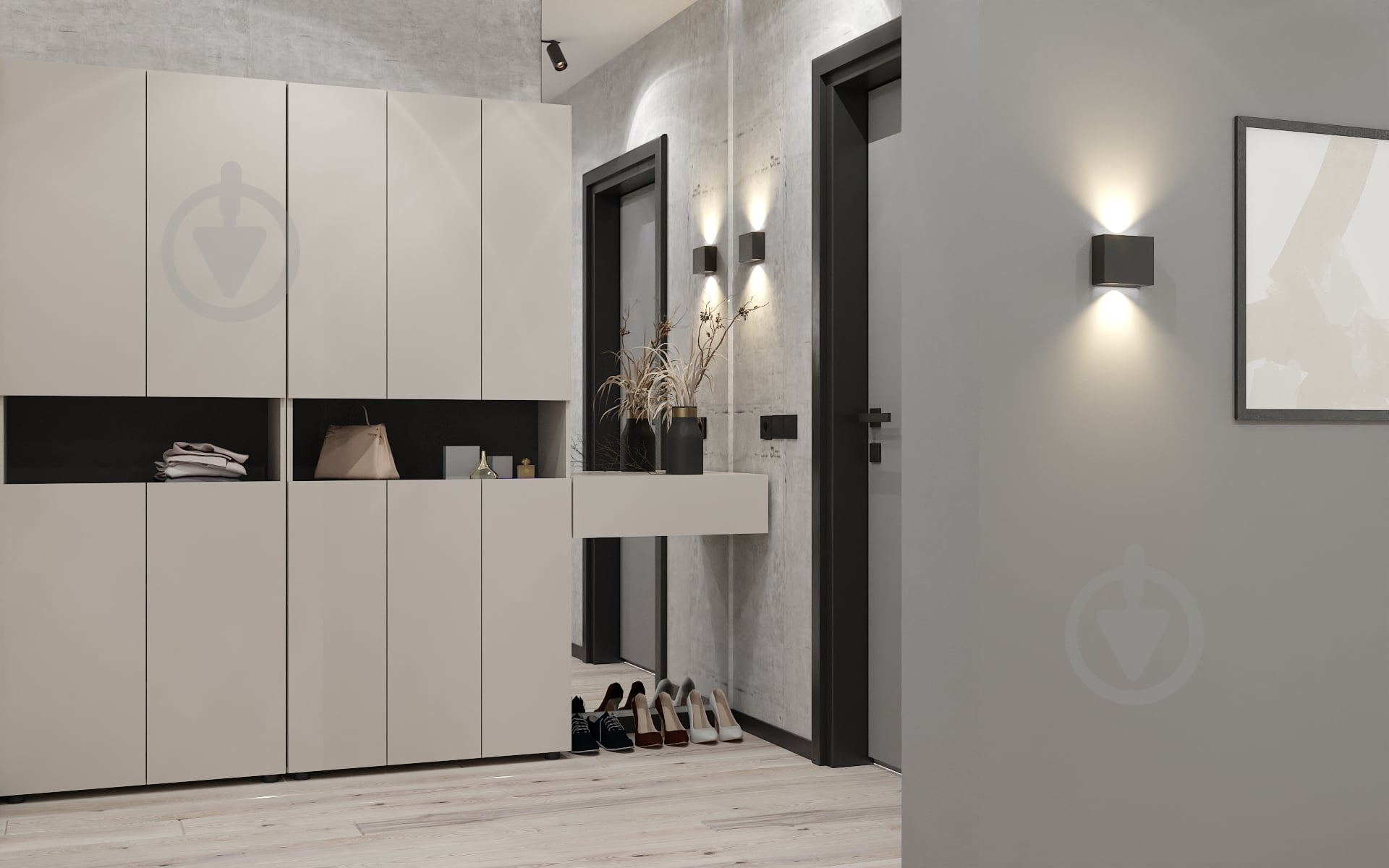 Шафа Metkas Home MB001 6д ЛДСП 2130х900х350 мм білий сніг / білий сніг - фото 6