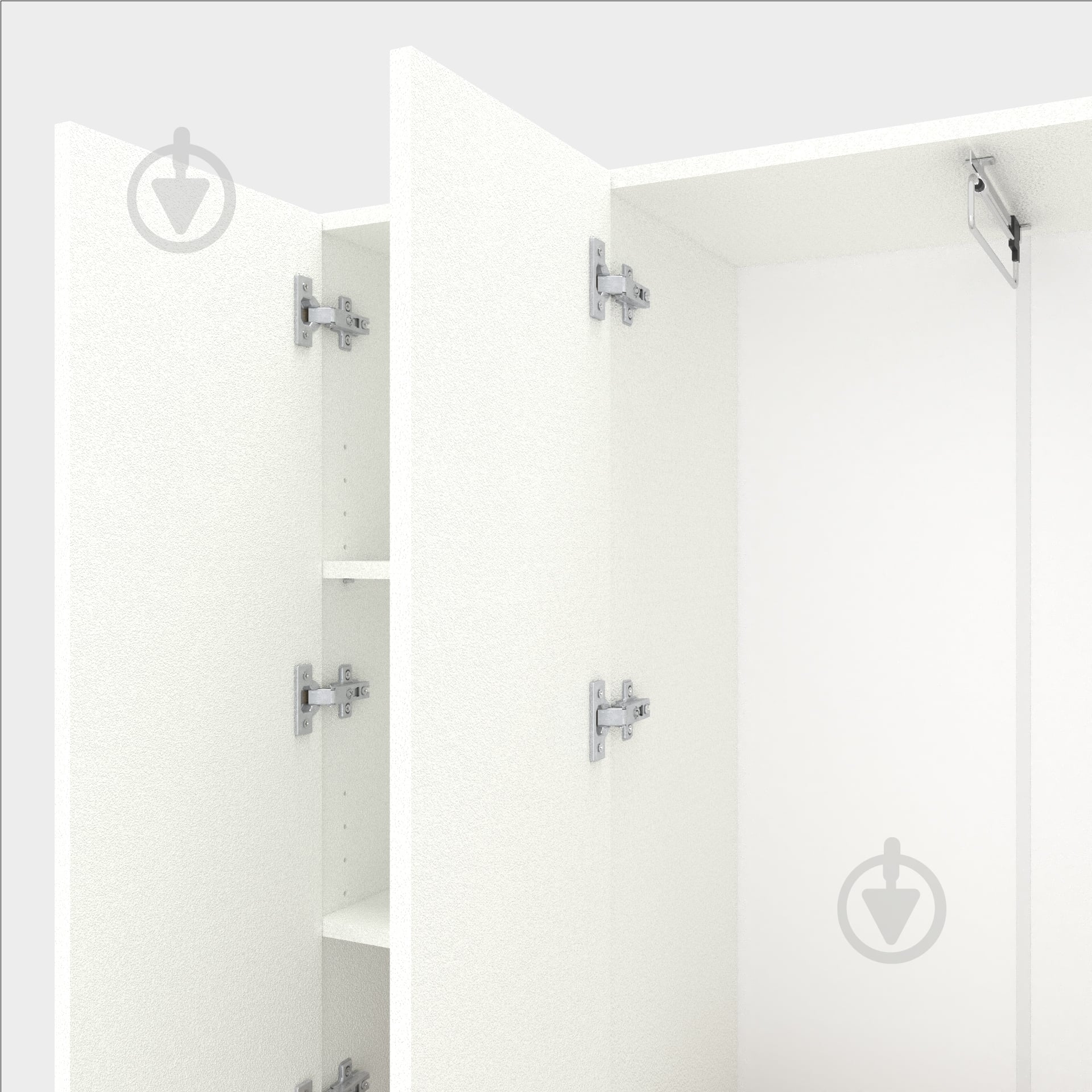 Шафа Metkas Home MB001 6д ЛДСП 2130х900х350 мм білий сніг / білий сніг - фото 3