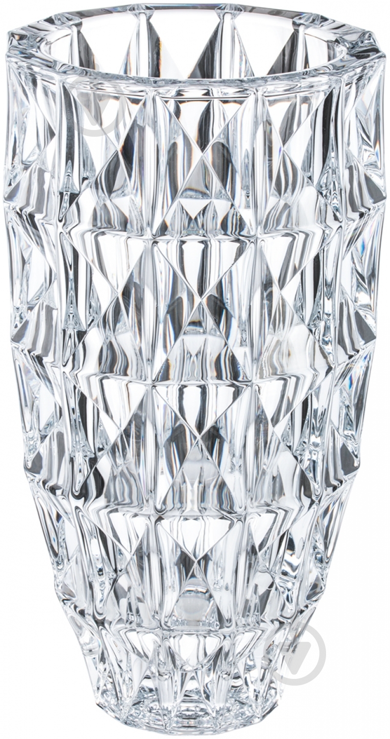 Ваза скляна Bohemia Diamond 9K7-8KG31-0-99T41-280 28 см прозора 9K7-8KG31-0-99T41-280 - фото 1
