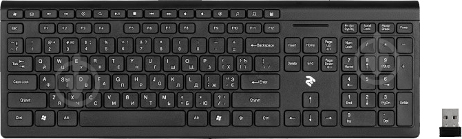 Клавиатура 2E WL (2E-KS210WB) Slim black - фото 1