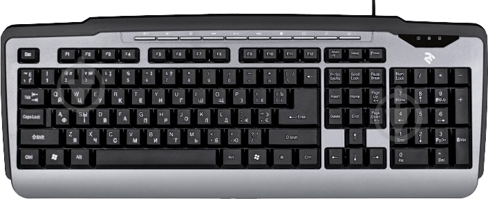 Клавиатура 2E Мультимедийная (2E-KM1010UB) Gray black - фото 2 Клавиатура 2E Мультимедийная (2E-KM1010UB) Gray black - фото 2