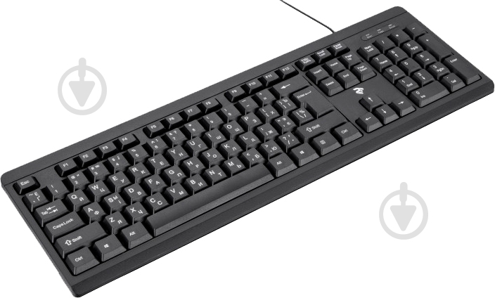Клавиатура 2E USB (2E-KS108UB) Slim black - фото 1