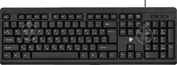 Клавиатура 2E USB (2E-KS108UB) Slim black - фото 2