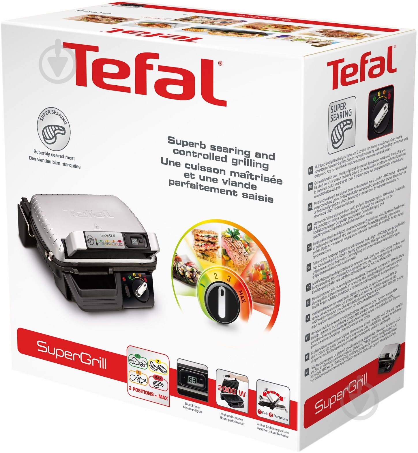 Гриль-барбекю Tefal SUPERGRILL TIMER GC451B12 - фото 5