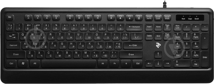 Клавиатура 2E USB (2E-KS110UB) проводная black - фото 2