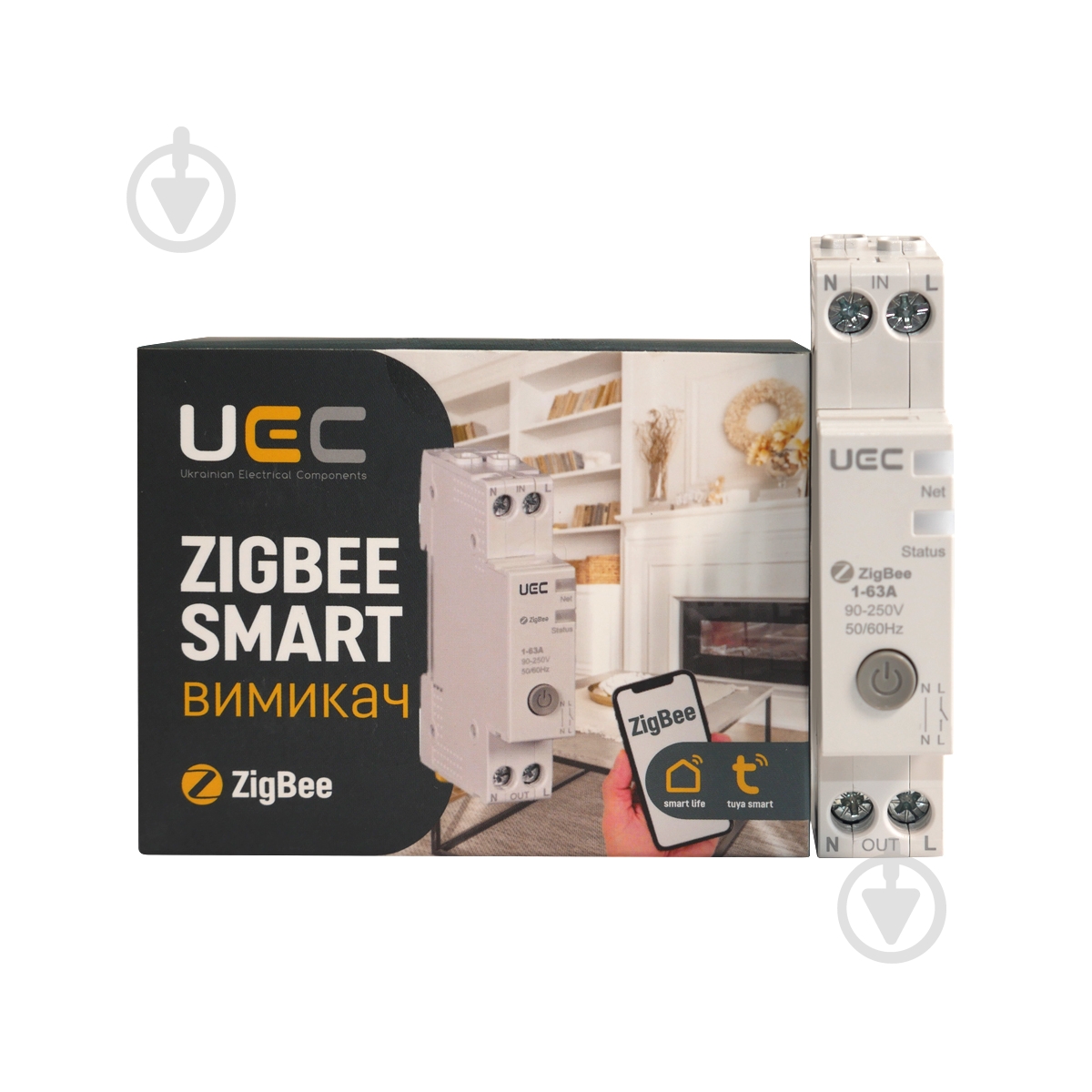Умный выключатель UEC ZIGBEE SMART белый - фото 3