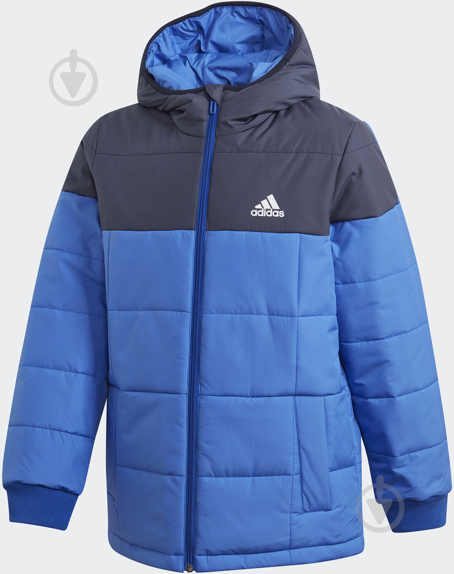 Куртка зимняя Adidas YK J PADDING GG3718 голубая - фото 1 Куртка зимняя Adidas YK J PADDING GG3718 голубая - фото 1