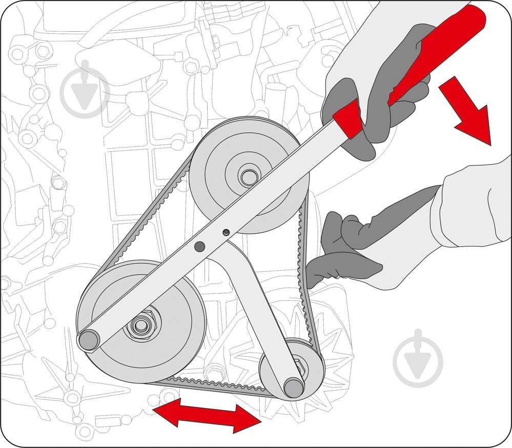 Ключ для шківа YATO YT-0627 - фото 7