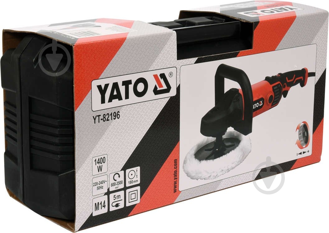 Полірувальна машина YATO YT-82196 - фото 7 Полірувальна машина YATO YT-82196 - фото 7