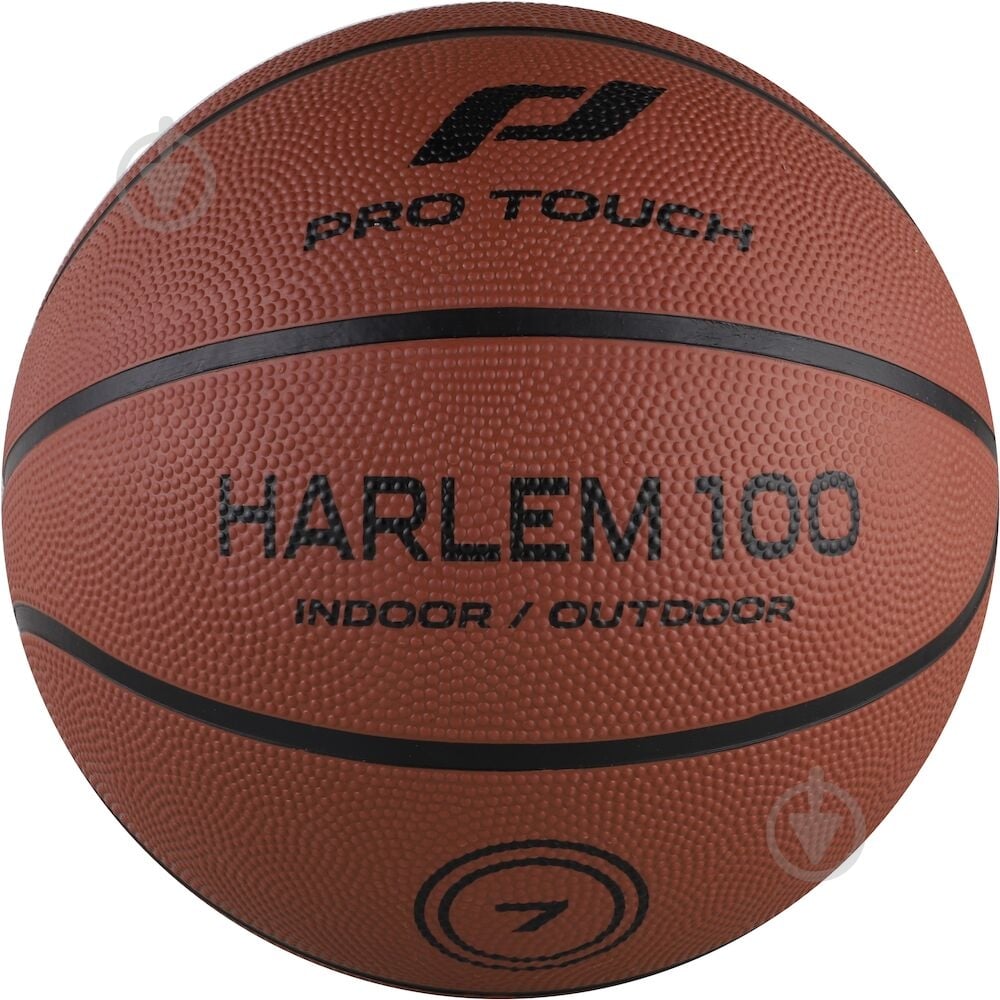 Баскетбольный мяч Pro Touch Harlem 100 310329-901118 р. 7 коричневый - фото 1