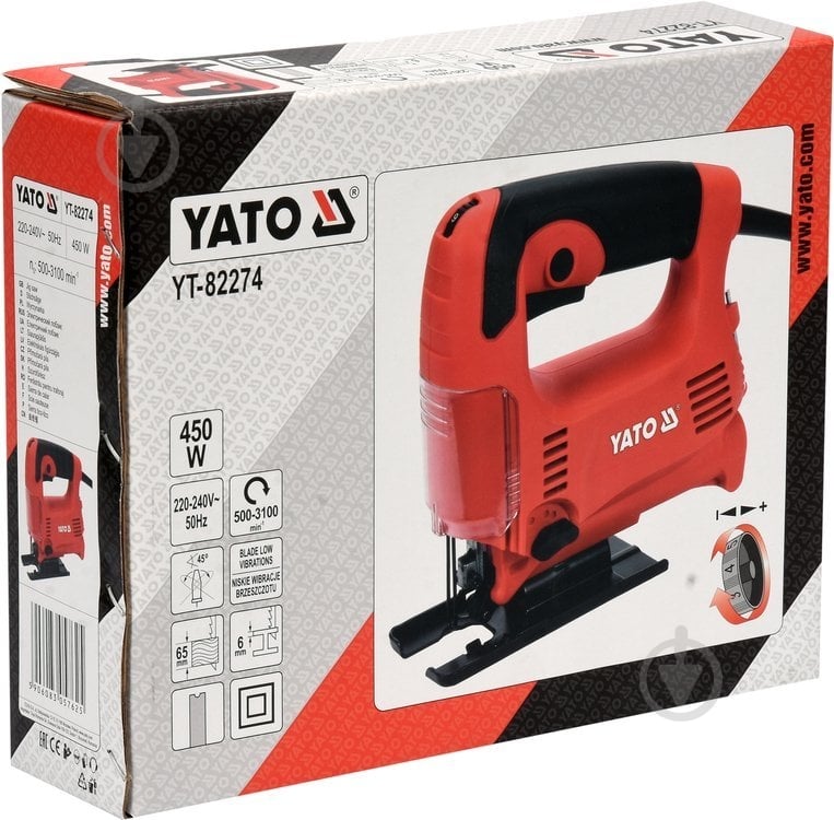 Электролобзик YATO YT-82274 - фото 4 Электролобзик YATO YT-82274 - фото 4