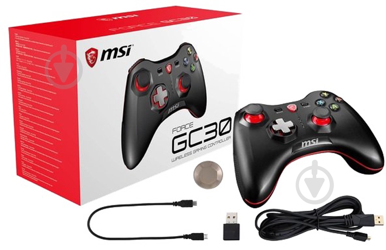 Геймпад беспроводной MSI Force GC30 white BOX (S10-43G0030-EC4) - фото 9 Геймпад беспроводной MSI Force GC30 white BOX (S10-43G0030-EC4) - фото 9