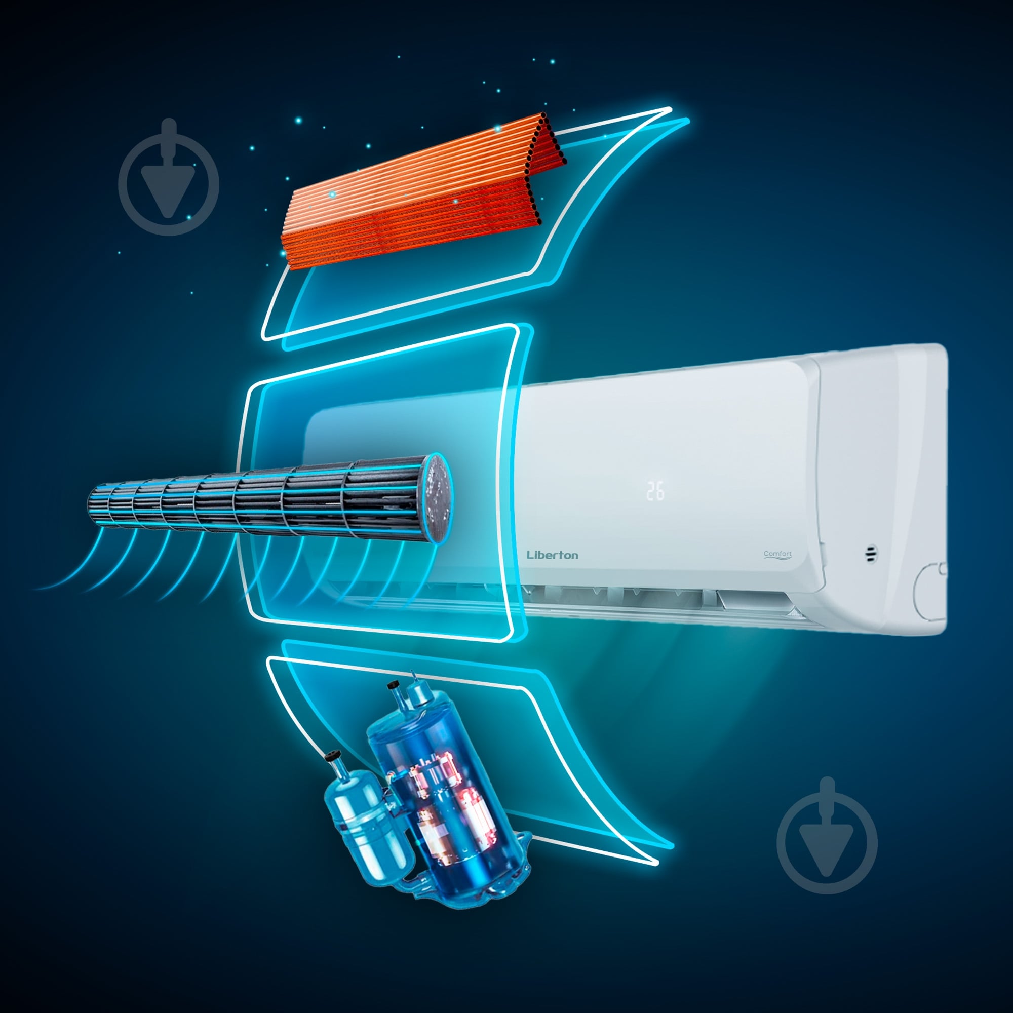 Кондиціонер Liberton LAC-12JP - фото 10