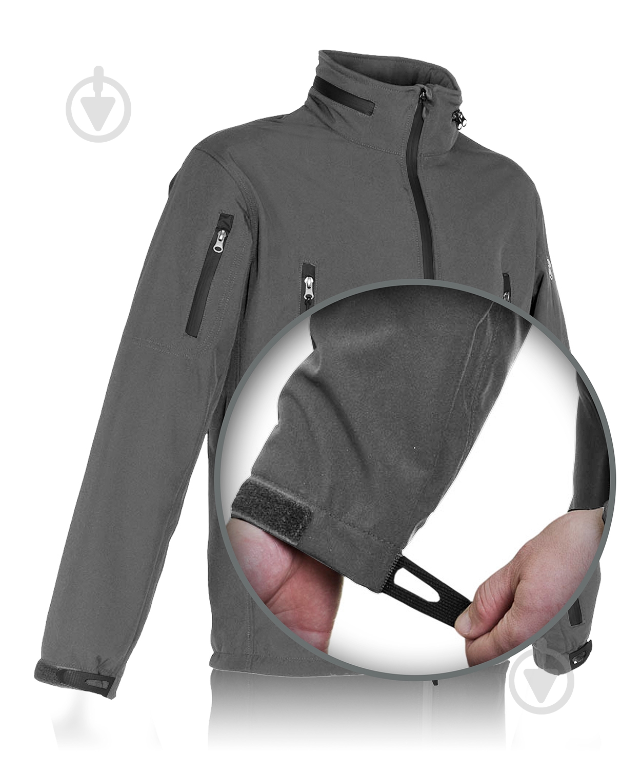 Куртка мужская демисезонная TORNADO Софтшел 42178-44-3 р.S серая - фото 2