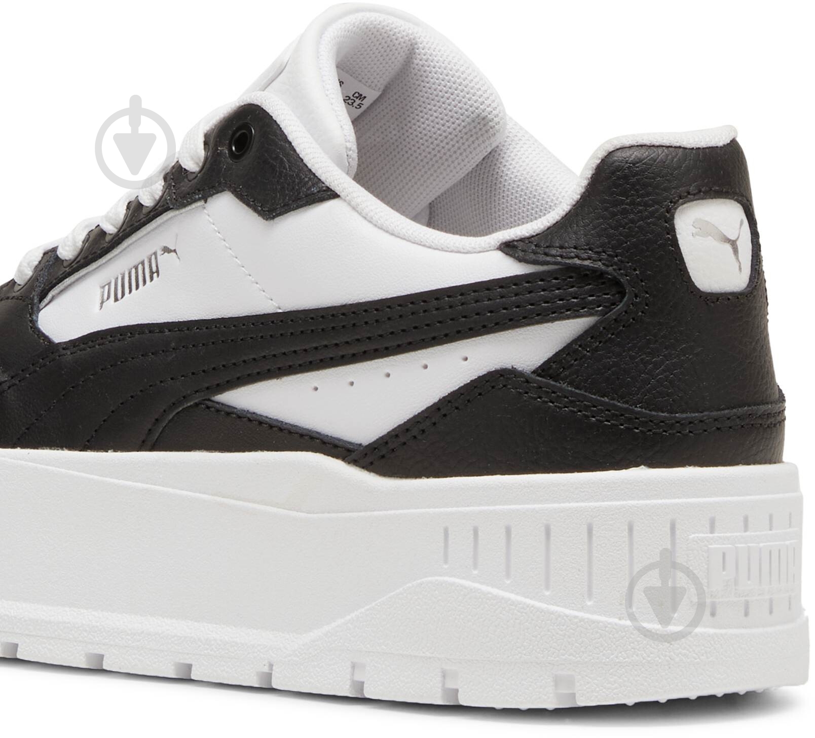 Кроссовки женские Puma KARMEN II IDOL 39746103 р.35,5 белые с черным - фото 4 Кроссовки женские Puma KARMEN II IDOL 39746103 р.35,5 белые с черным - фото 4