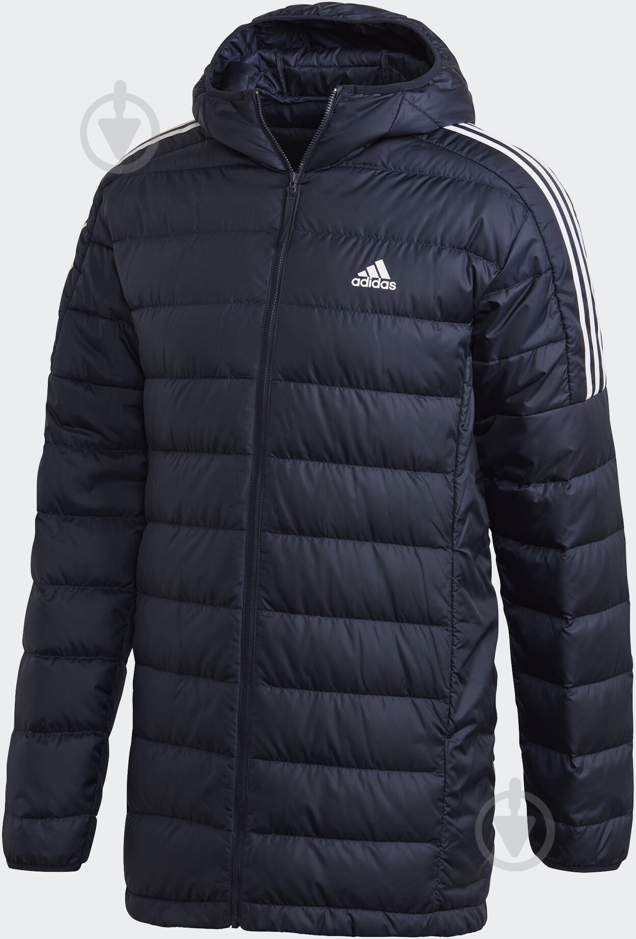 Куртка-парка чоловіча зимова Adidas ESS DOWN PARKA GH4605 р.XL чорна - фото 1 Куртка-парка чоловіча зимова Adidas ESS DOWN PARKA GH4605 р.XL чорна - фото 1