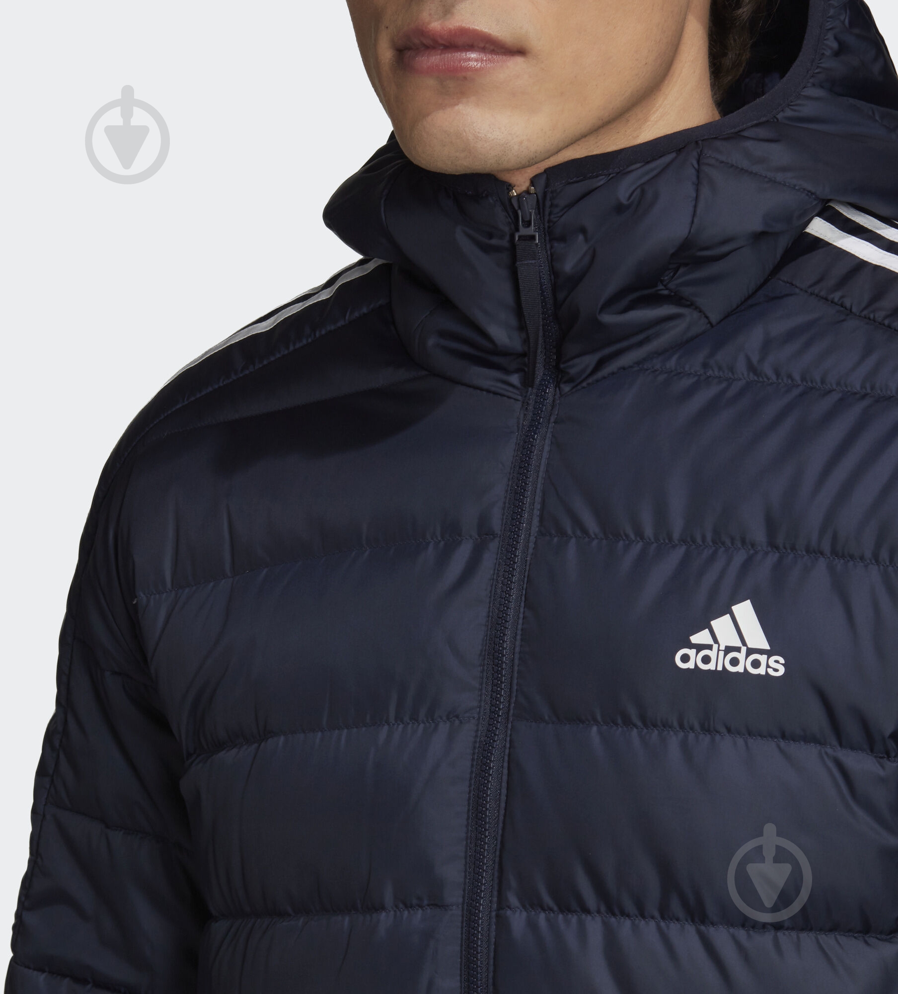 Куртка-парка чоловіча зимова Adidas ESS DOWN PARKA GH4605 р.XL чорна - фото 8 Куртка-парка чоловіча зимова Adidas ESS DOWN PARKA GH4605 р.XL чорна - фото 8