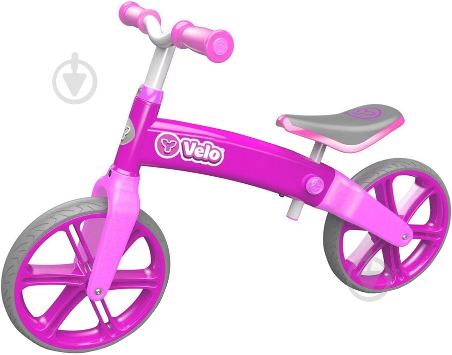 Беговел Yvolution Y Velo розовый 100197 - фото 1
