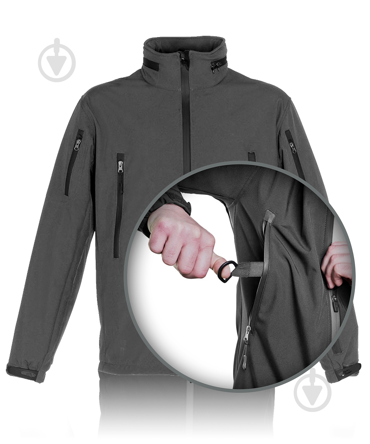 Куртка мужская демисезонная TORNADO Софтшел 42178-56-3 р.XL серая - фото 9