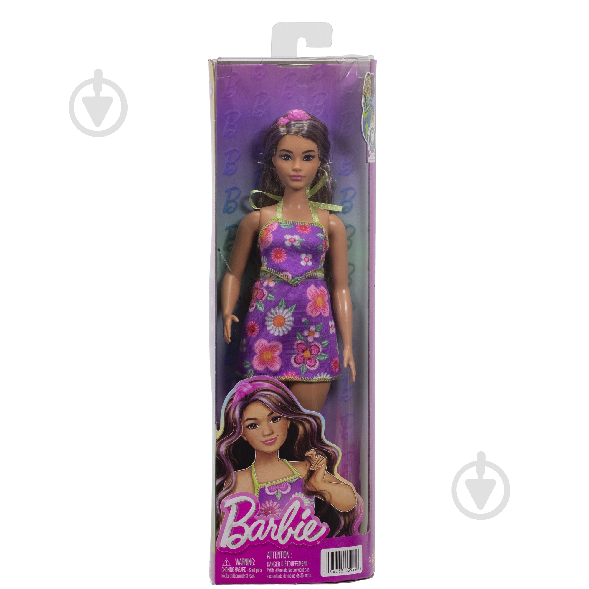 Кукла Barbie "Модница" – яркие цветы JJN57 - фото 6
